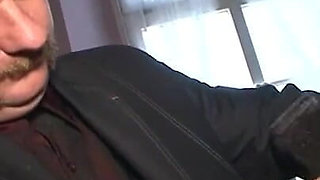 The slave moored humiliated