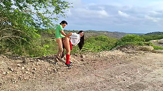 Perverted Old Peasant Finds a Beautiful Student in Uniform in the Countryside and Seduces Her to Have Sex with Her