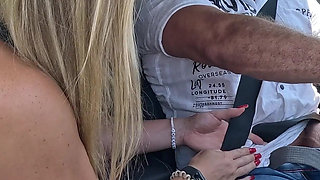 Busty Blonde MILF Rides Thick Cock Outdoors
