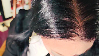 Wednesday Addams Smokes A Cigarette For Her Ghouls! Tina Snua Smoking A Cork Cig - OMI Snap Inhales OME Drifting