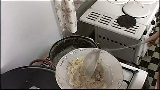 She Gets Fucked in the Ass in the Kitchen