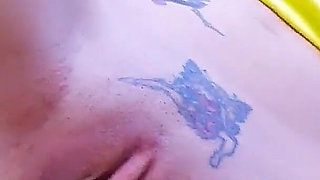 Skinny teen Eva is fucked by her stepfather while exercising on the beach