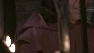 A Naked Witch in a Cage Gets to Feel Ice-cold Water and Hot Wax