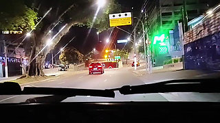 89-Year-Old Grandma Having Sex in the Car with Her Naughty Grandson