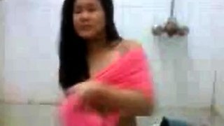 Filipina babe Nezha Arendo fucked hard in the bathroom.