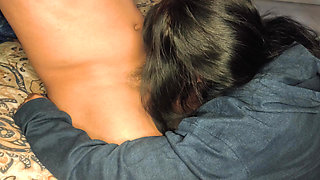 My mother-in-law loves to suck my cock all day, she comes to visit me secretly from her husband