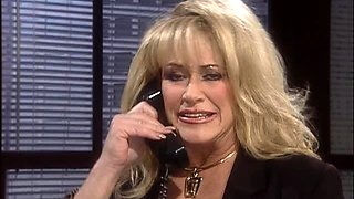 Lapdance and blowjob made by BIG boobs blonde