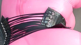 Cristal Kinky Pink Rubber Doll Getting Fucked Outdoors POV