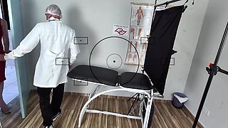 Ft Busty Redhead Babe Didn;t Know What That Perv Doctor Was Doing To Her Pussy But She Liked It