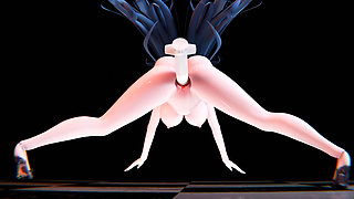 [mmd] Pgr Lamia - Excuse Me with a Belly of Semen and Anal Plug Dancing Squirting
