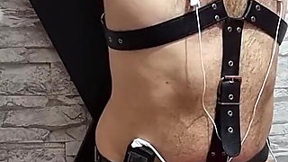 Electro Sounding Urethra Stretch - Cock Throbbing in Bondage Agony