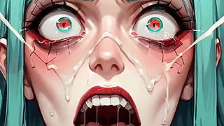 Turquoise Cracks: Nipple Stretching Bliss