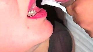 Fuck and Double Penetration in the Dark Room of a Swinger Club