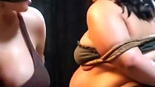 Weak Trio: Pregnant, SSBBW and Granny Tied up in Bondage Cell