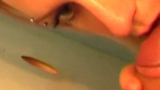 I hunt my cunt - young girl Zdenka fucks some gloryhole dude on public toilet