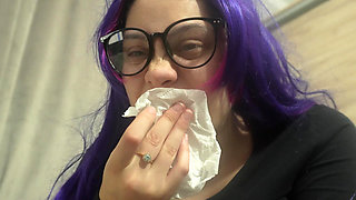 Sneezing From My Used Panties but It Only Makes Me Wetter