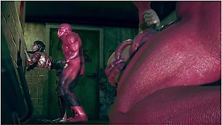 Claire Redfield, Jill Valentine And Car Toon - Beautiful Women Fucked In Public Toilets By Slippery Orcs