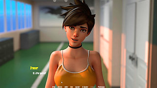 Overwatch XXX - Overwatch Tracer Fucked By Two Men - Tracer Route