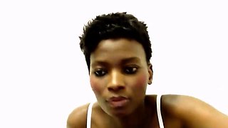 South African Babe With Black Beauty