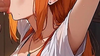 Anime Ai My Wife Seduces Me in the Kitchen with a Deep Throat, and Swallows My Semen for Dessert