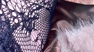 Playing with My Legs in Sexy Stocking and Boots