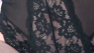 shoved a vibrator into a hairy pussy before going to bed