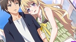 Blondie's naughty tail in steamy anime action