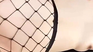 Fishnet Beauty Teased with Feather-light Touch, Private Power Shift Ends in a Reckless Secret Finish