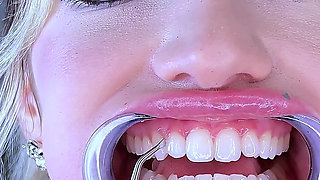 Teeth Fetish Extreme Close-up Dental Examination