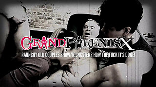 Old Couple Having Fun with a Teen Girl