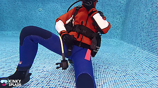 Underwater Scuba Strip Challenge & Vibe Climax