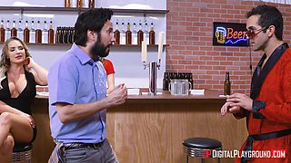 Donnie Rock's Blonde Passion Explodes in a Wild Bathroom Affair