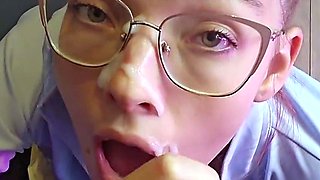 Draining him at the gloryhole