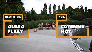 itsPOV - Stella Flex, Alexa Flexy and Cayenne Hot in slutty fuck fourway