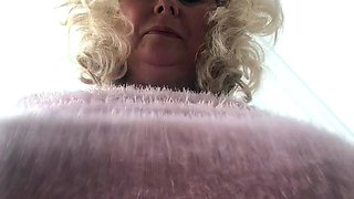 Amateur blond girl with big boobs getting fucked