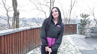 Sporty teen Lucia Denville gets her pussy railed in doggy style