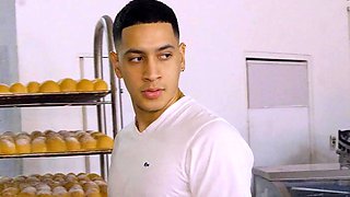 Wow The Baker leaves my ass full of cum - Mariana Martix &