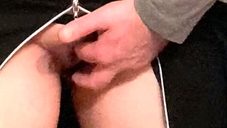 Horny Babe Fingered Under Dress in Public