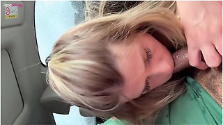 Sex In The Car With Open Ass Wet Blowjob And Cum Filled Pussy