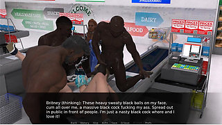 Holes - Gameplay - Roleplay - Wife Gets Fuck in Shop My Mulitple Black Cock