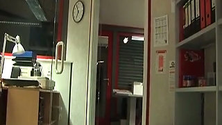 Wild German Secretary Got Banged by Coworkers in Threesome