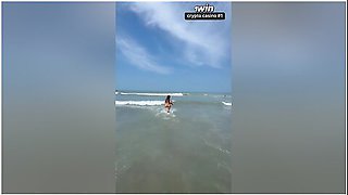 Beach Vacation With My Stepmother Ended In A Great Fuck And Semen On Her Face