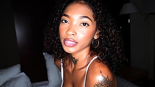 -Fansly-RawZ- Ebony Babe Squirts And Cums - Barbie Rous
