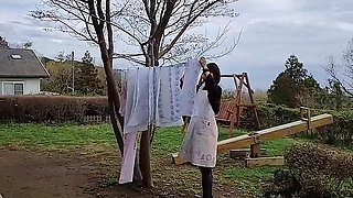 Stepmom Takes in the Laundry