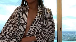 Emo teen on solo webcam masturbation