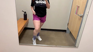 Gym Hottie Strips and Teases