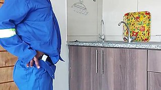 Ebony Vixen's Kitchen Passion in Homemade Back Action