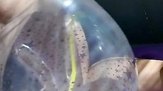 Popping Balloons While Riding My Narwal Inflatable - Bunny Looner