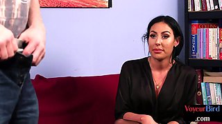 Nympho voyeur watcher teasing lad