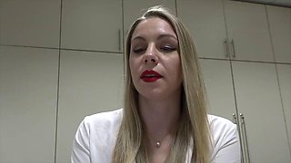 French slut gets fucked on her desk at work